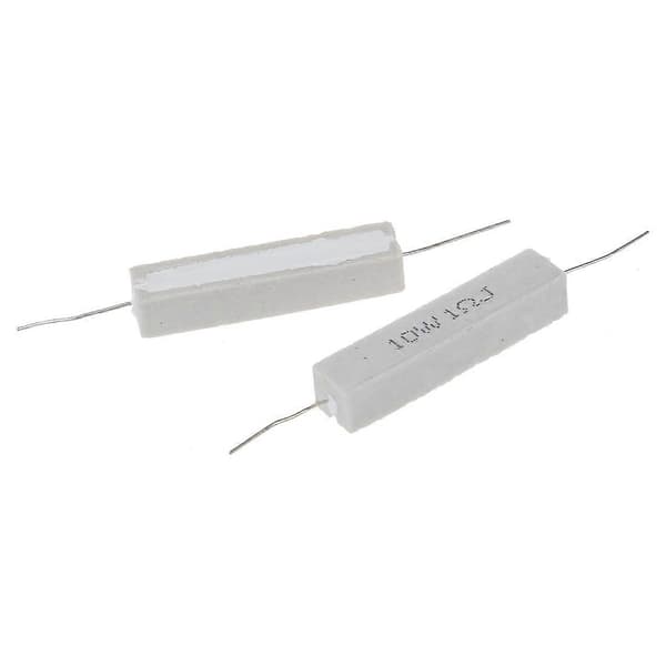 10 stk. trådviklet keramisk cementmodstand 1 Ohm 5% 10W Watt