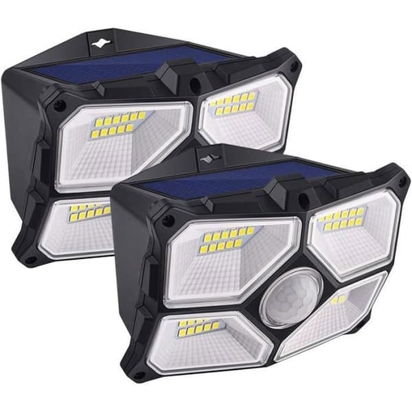 Vegglys - YYV - 40 LED - Solcelledrevet - Bevegelsessensor - Hage