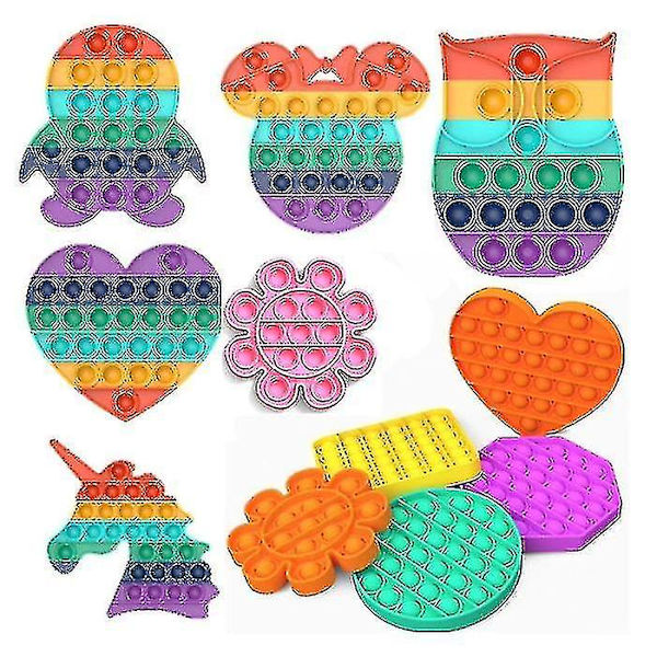 Stuff Certified Pop It - Fidget Anti Stress Legetøj Boble Legetøj Silikon Kvadrat Hvid Tw