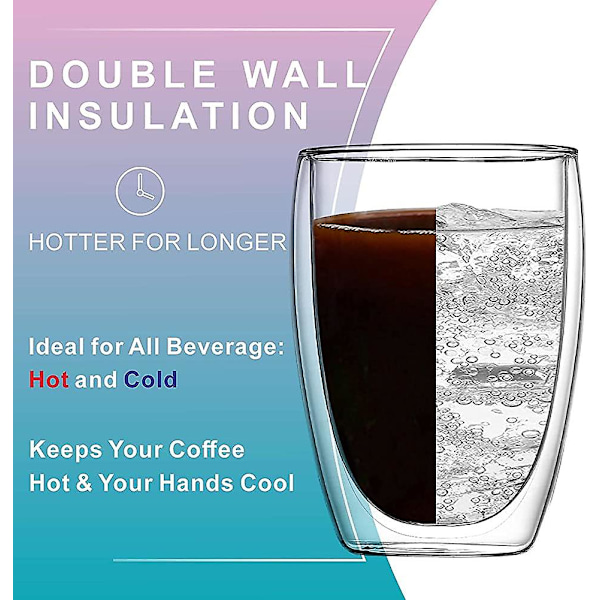 Dubbelväggiga termoglas, acsergery kaffemuggar, acsergery tekoppar, acsergery
