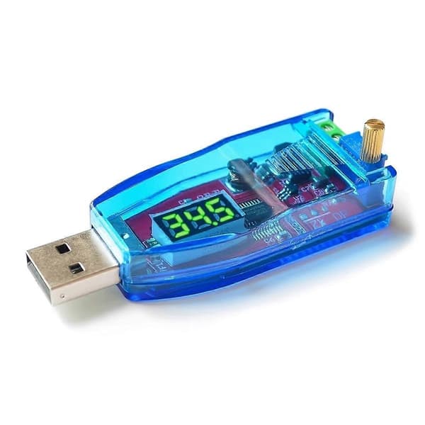 DC-DC 5V til 3.3V 9V 12V 24V USB Step UP / Down Strømforsyningsmodul Justerbar Boost Buck Konverter O