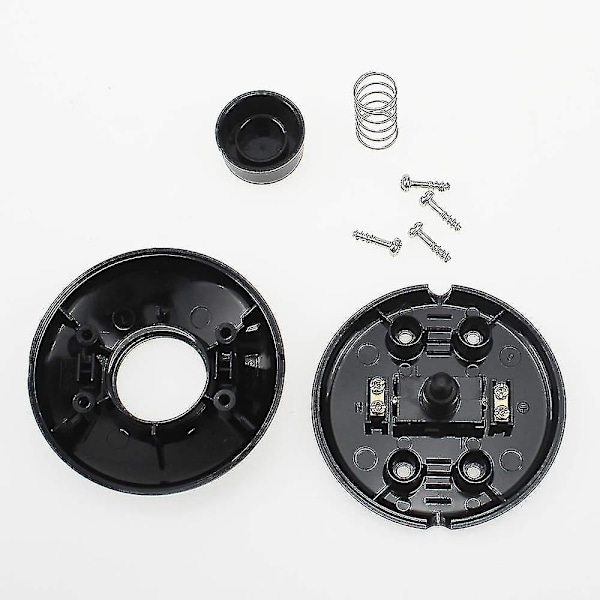 In-line fotbryter for standard lampe Rund in-line fotbryter for gulv- og bordlampe - Svart