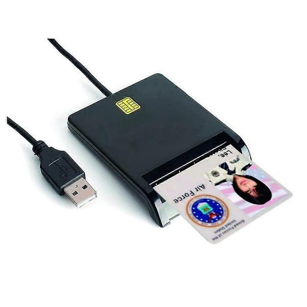 Usb Smart Card Reader Dni Atm Ic Iso 7816 Klasse A, Ab Og C Kompatibel Med Windows Linux Mac Os