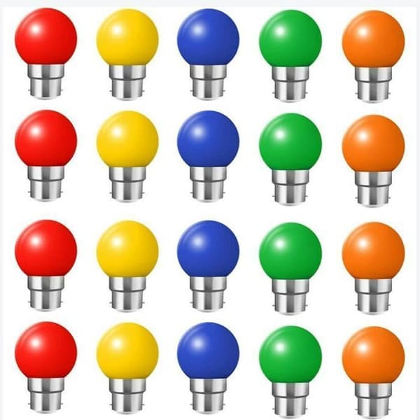 LED-lampor - YYV - B22 - 20-pack - Flerfärgad - 2W YYV