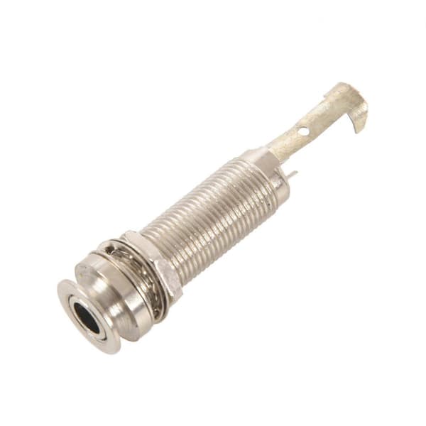 Cylinder Clip End Pin Mono Panel Output Jack Stik Til Elektrisk Guitar Bas 6,35 mm