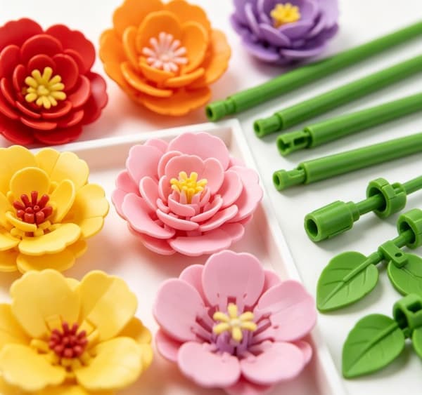 DIY Blomsterbygge Julekalender, 24 Dage Byg Dit Eget Buket Sæt, Børns Julegaveæske til Piger