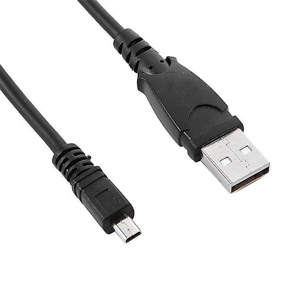 USB-kabel för dataöverföring och laddning för Nikon D5300 / D3300 kamera, svart