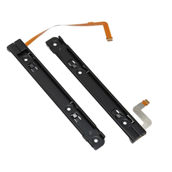 1 Par Spilkonsol Glidebane Professionel Udskiftning Metal Glidebane med Sensor Flex Kabel til SWITCH OLED Vært