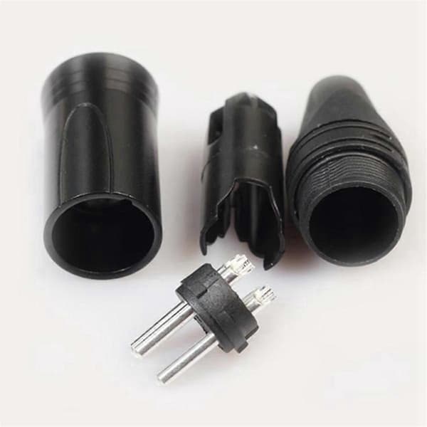 10 stk DIY 3-benet XLR Adapter Socket XLR Luftfartsstik Svejsehoved Mikrofonkabelstik