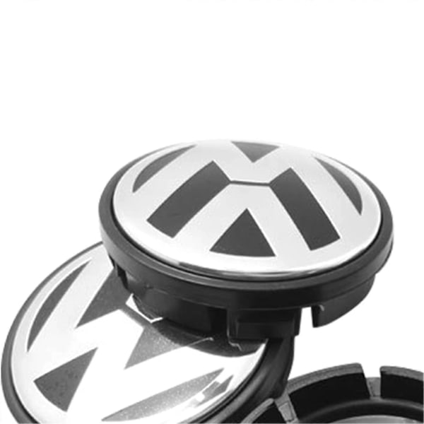 65MM Hjulcentrumsdæksel Udskiftning 4 stk. ABS Metal Emblem Navdæksel