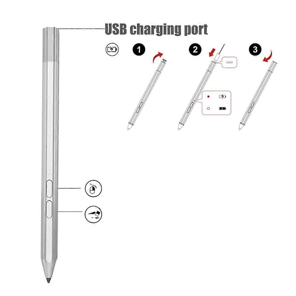 Precision Pen 2 för Lenovo Precision Pen 2 (2023) för Lenovo Tab P11 (Gen 2), Tab P11 Pro Gen 2 Penna