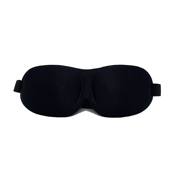 3-pak - 3D Søvnmaske / Øjenmaske / Øjenbindel - Sort Sort