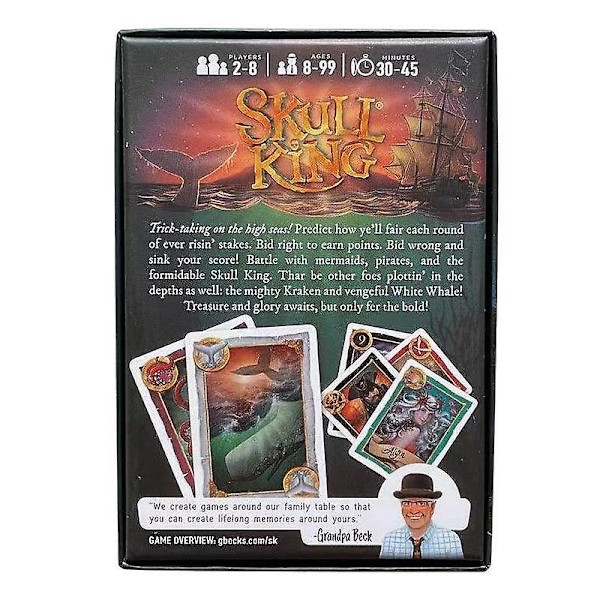 Engelsk version Skull King Det ultimative piratbrætspil kortspilstrategispil