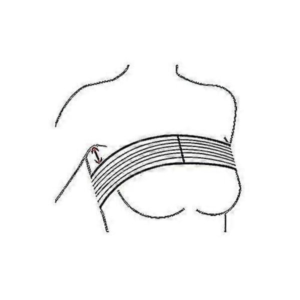 Bröst Implantat Stabilisator och Bröstkompression Stödband Efter Operation, Bröstförstoring och -reducering Bandage, One Size Passar De Flesta, Hudfärgad