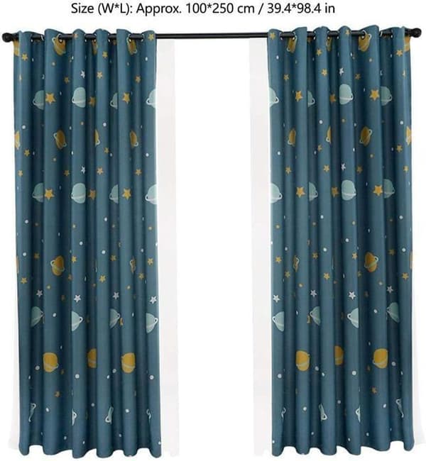 Mørklægningsgardiner - YYV - CLOCK - Polyester - Indendørs - Børnestil