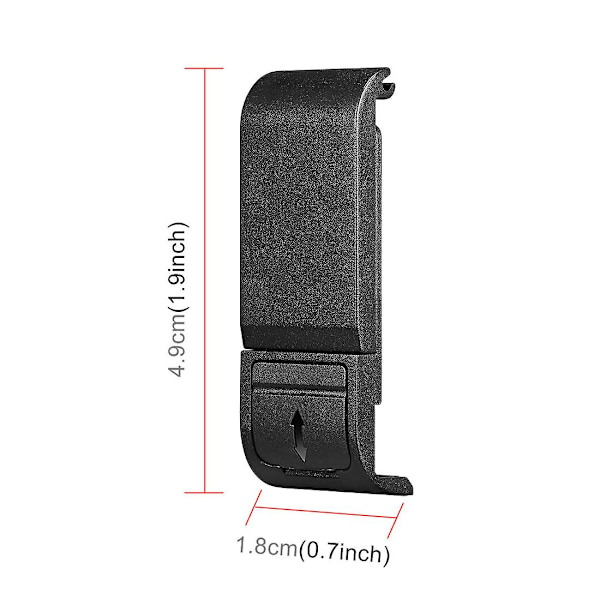 Sidendeksel for batteri, ladbart, i plast for GoPro HERO12/11 Black - Tilbehør