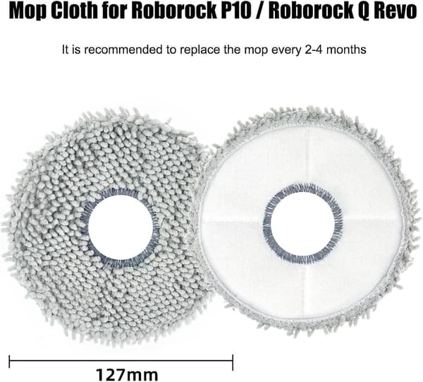 21PCS tillbehörssats för Roborock Q Revo för Roborock P10 dammsugare (vit)