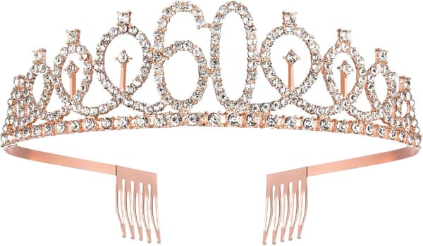 Kvinners 60-årsdag Elegant belte og tiara