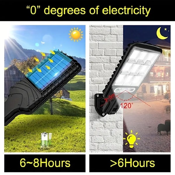 1 kpl Vedenkestävä Liiketunnistinvalo, Aurinkoenergia LED-valo, Ulkokoristeellinen Valo Pihalle ja Puutarhaan