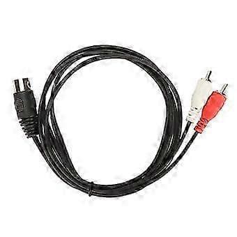 5-pin DIN han til RCA han-kabel til CD-afspiller VCR DVD Phono LD lydtilslutning