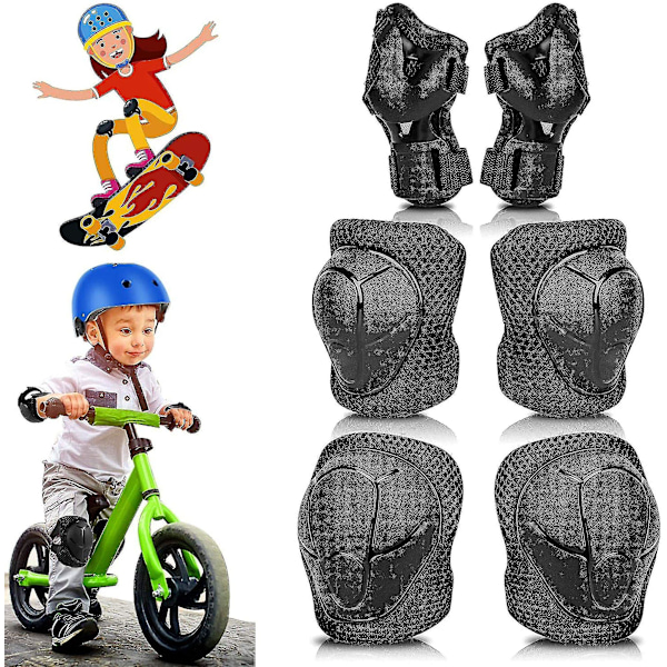 Knäskydd Barn Knäskydd 6 I 1 Barn Knäskydd Kit Justerbara Armbågsskydd