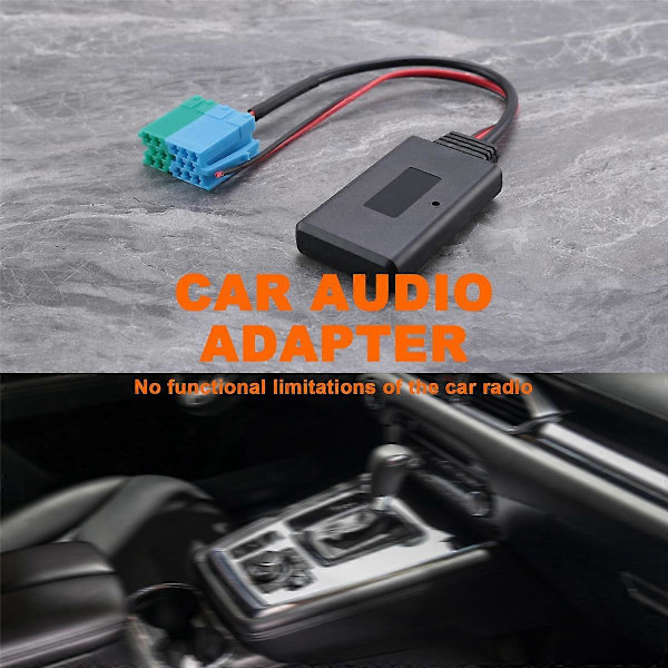 Bil 6+8Pin Audio CD-veksler Bluetooth 5.0 Mottaker Aux Adapter for Fiat Bravo 2007+ Visteon Radio Au
