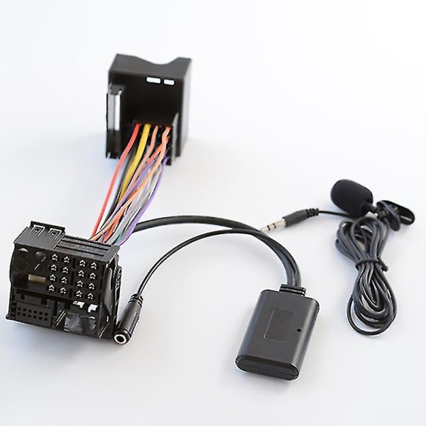 Bil Bluetooth 5.0 Aux-kabel Mikrofon Handsfree Mobiltelefon Gratis Samtalsadapter För 6000 Cd Ford-m.3884