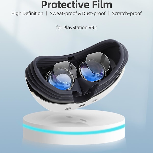 Hifylux Ps-ff29 4 st / set ultratunn linsfilm för Playstation Vr2 headset Tpu mjuk Hd-skydd