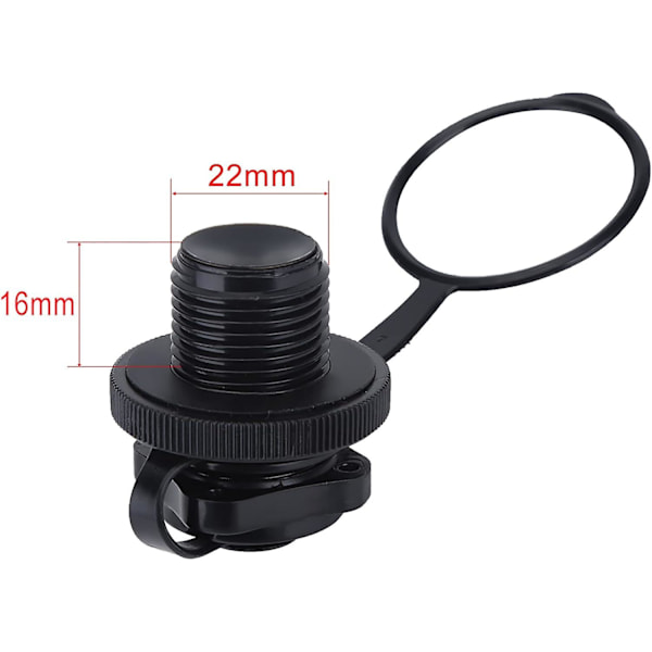 2 stk. Spitfire Tube Valve Udskiftning, Kajak Intex Oppustelig Båd Udskiftning Envejs Opblæsning Båd Spiral Luftprop