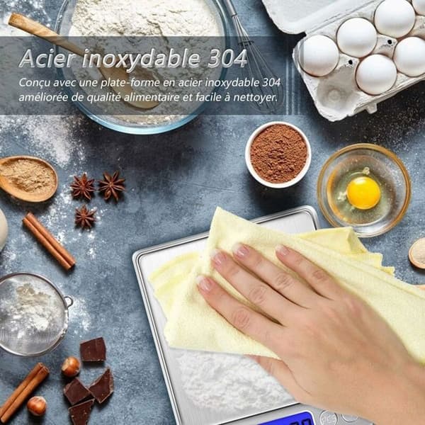 Præcisionsvægt - YYV - 500g - 0.01g - Baggrundsbelyst LCD-display - Tarafunktion