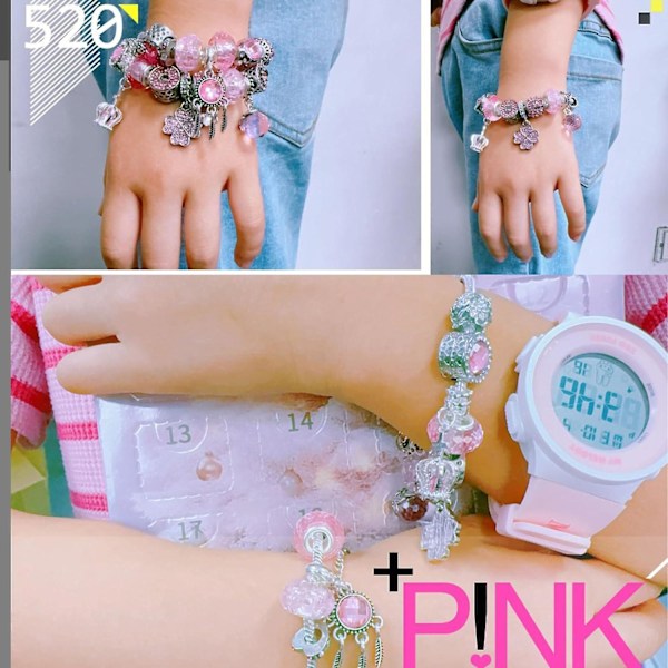 Pige-Charm Armbånds Julekalender - DIY Jule-nedtællingskit