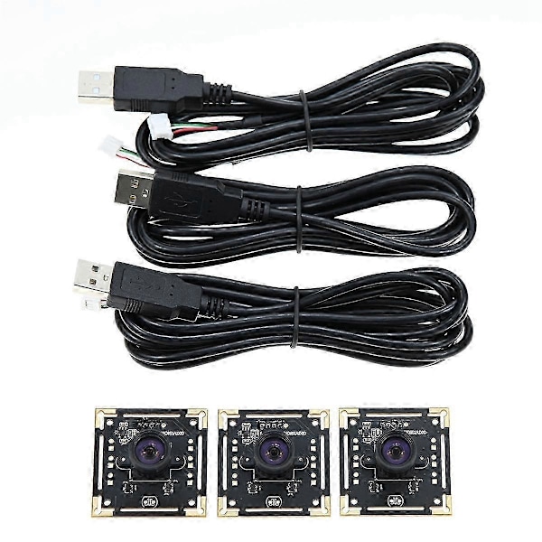 3 st Kameramodul 100 Grader OV9732 2M Kabel 1280x720 30fps, Kompatibel med Autodarts.Io, USB-enhet