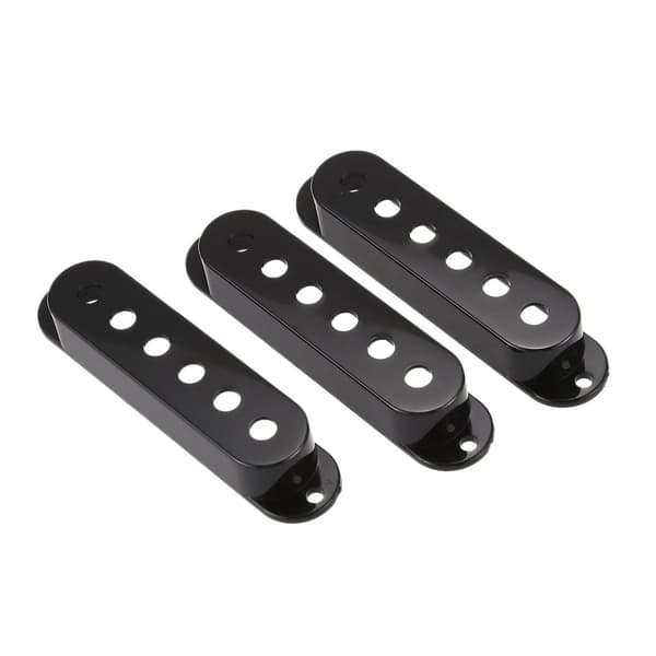3-lags Svart 11-hulls SSS Gitar Pickguard Strat Bakplate Deksel Knapper Guitarra Tips Gitardeler