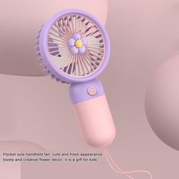 Mini bærbar ventilator. USB genopladelig bærbar ventilator. Søde små køleventilatorer