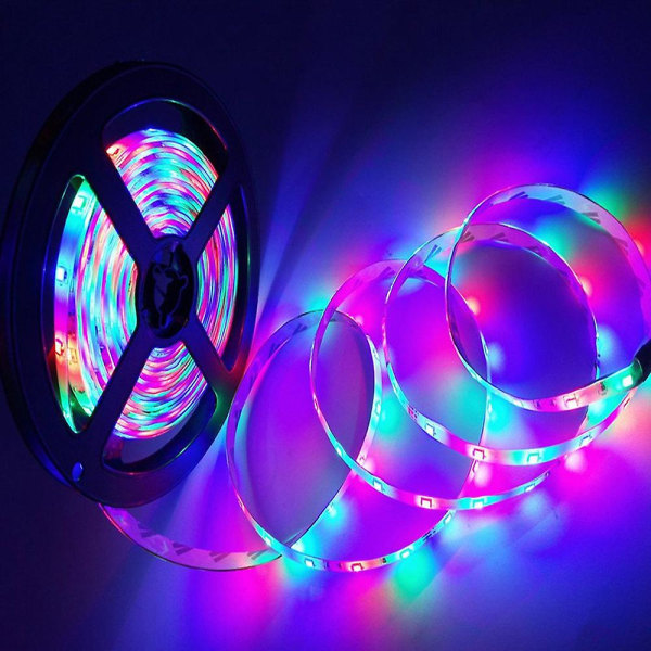 10M LED-ljusremsa RGB 3528 flexibel ljusremsa vattentät med 44-tangenters fjärrkontroll + styrenhet för sovrumsdekor