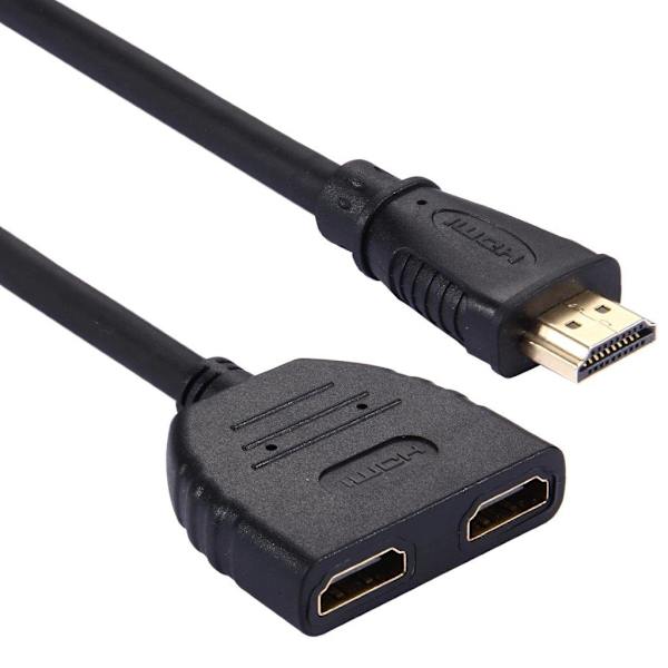 HDMI-splitter med 30 cm kabel