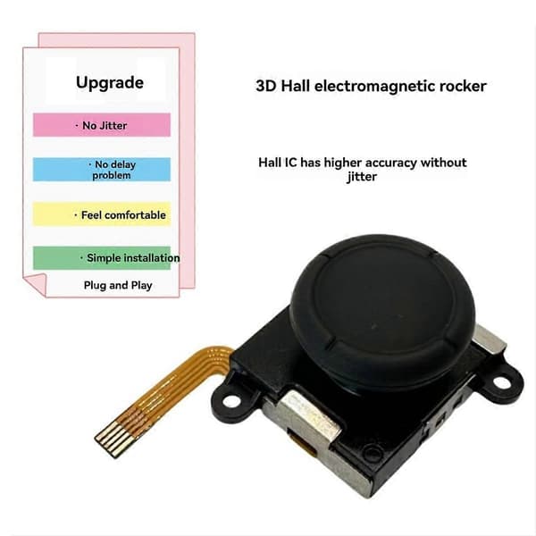 Til Switch/Switch Lite/ Joycon TMR Elektromagnetisk Joystick Anti-Drift Tunnel Magnetisk Modstands Joystick A
