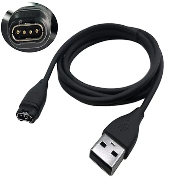 Laderkabel for Garmin Fenix 5/5s/5x/plus/6/6s/6x/pro Smartklokke, Erstatnings-USB-datakabel for synkronisering og lading