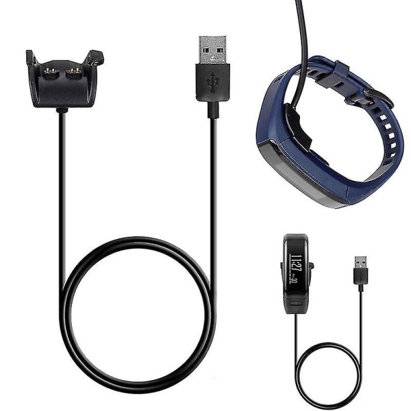 USB-ladekabel Synkroniseringslader for Garmin Vivosmart HR Fitness Armbåndssporing