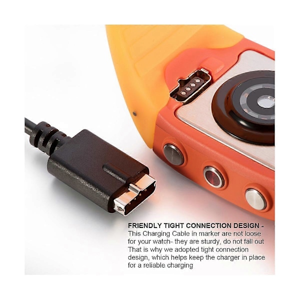 Hurtig USB-laderkabel for M430 Smartklokke 1M Laderkabel Datakabel for M430 GPS Løpeklokke