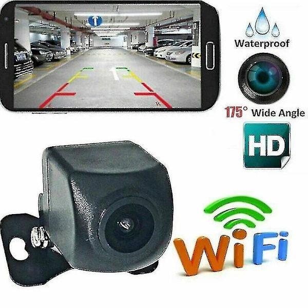 Wifi Trådlös Bil Bakkamera För Iphone Android - 1080p Hd Backkamera