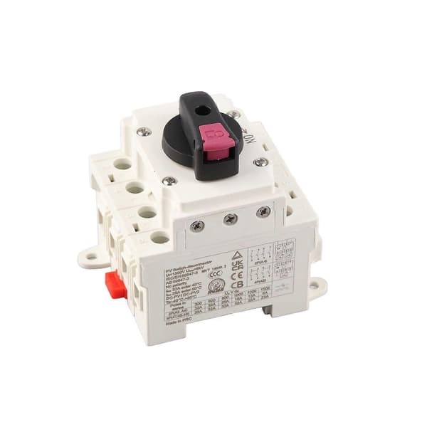 2025 Seneste Model Solcelleafbryder 4P DC 1000V 32A PV Isolator Switch
