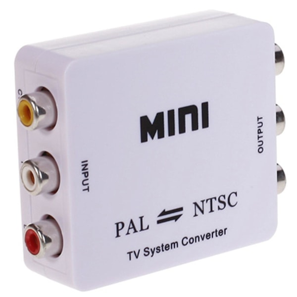 PAL/NTSC/SECAM til PAL/NTSC Bidirektionel TV-System Switcher Konverter Adapter