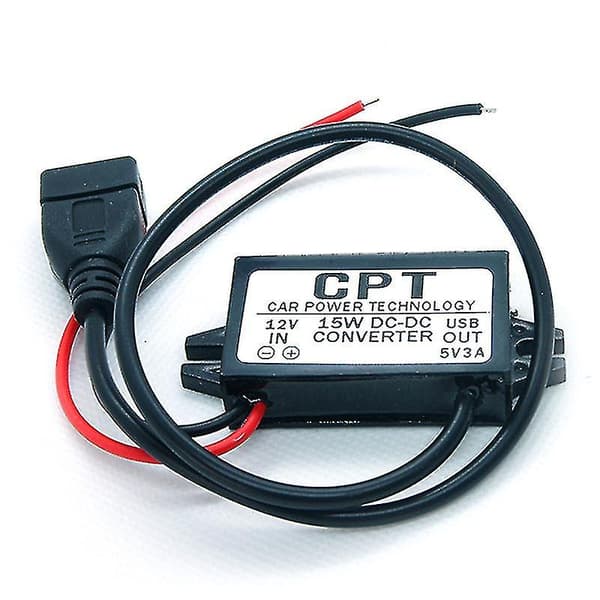 DC-DC Muunninmoduuli 12 V - 5 V USB-ulostulo Tehoadapteri 3 A 15 W Hfmqv