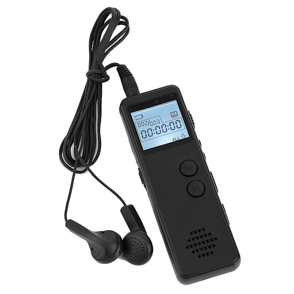Stemmeoptager USB Flashdrev USB Diktafon Digital Lyd Stemmeoptager Med WAV, MP3 Afspiller (8 GB)