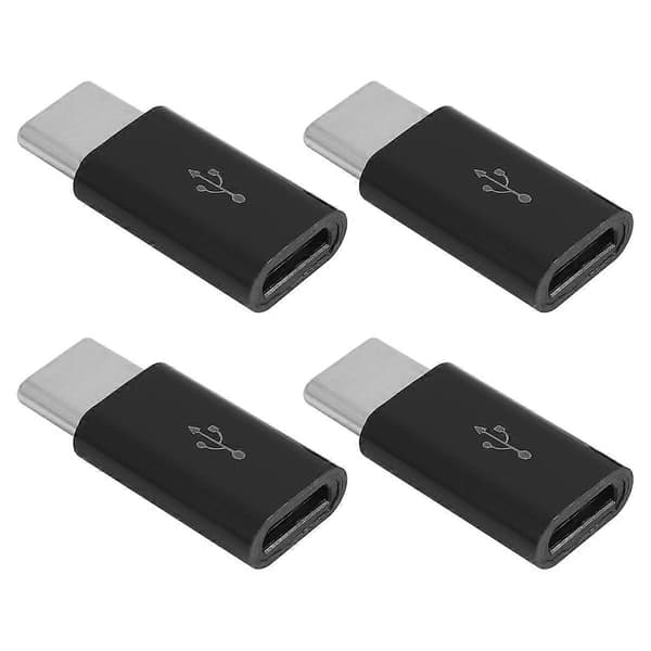 Micro-USB til USB C-adapter, Mini til Typec-ladeadapter, USB Type C-adapterkonverteringsstik