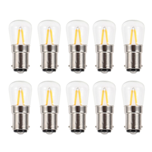 10 stk B15 Sockel LED Pære 1,5W Varmt Hvid Vægslampe Pære Lys Udskiftningsdele Ac110v