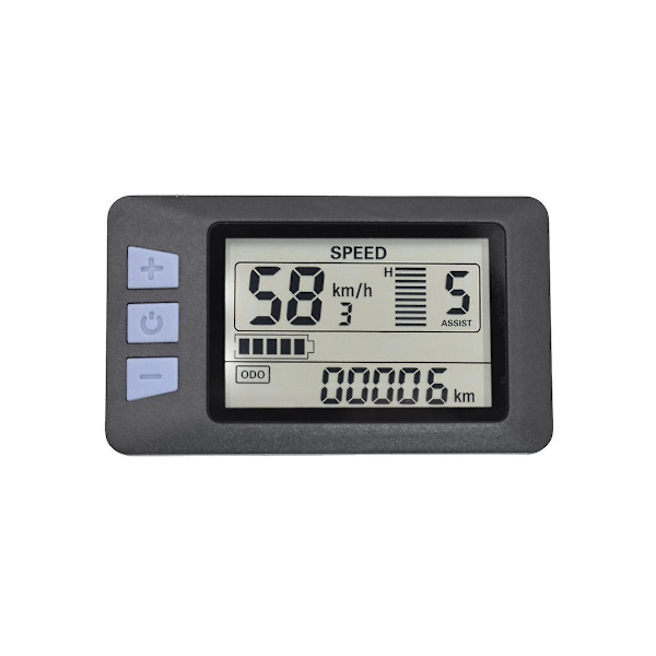 P3H LCD-näyttömittari kojelauta 24V 36V 48V 60V sähköpyörämittari näyttöpaneeli sähköpotkulaudalle