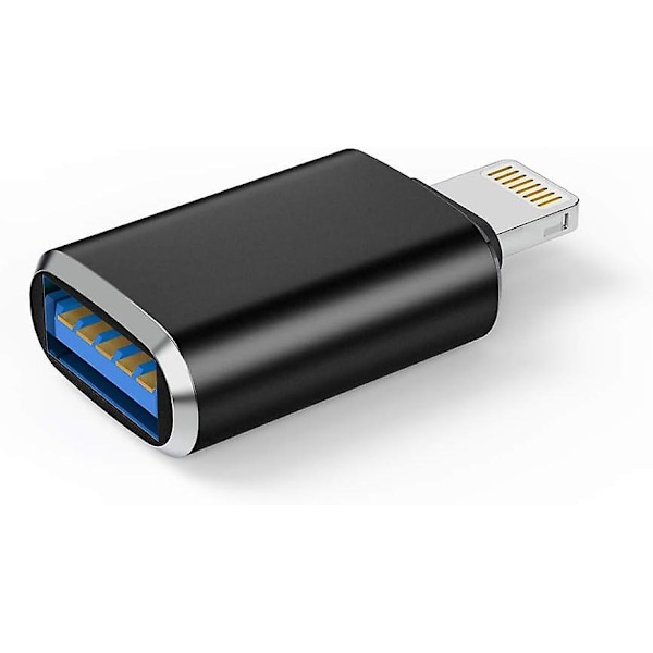 Lightning Hann til USB3.0 Hunn Adapter OTG Kabel for iPhone 12 11 Xr X XS 8 7 Plus Max Kompatibel med iPad Air Pro Mini, Støtter Kamera Kortleser M