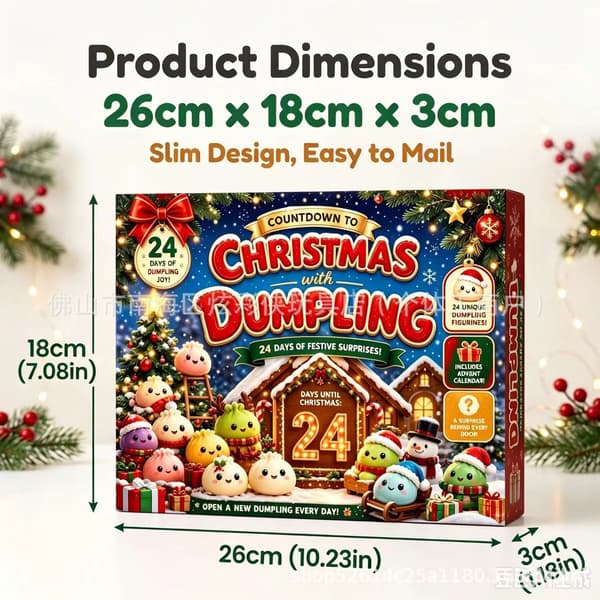 Adventskalender 2026, 24 dagars överraskande Squishies-leksaker, julklappar